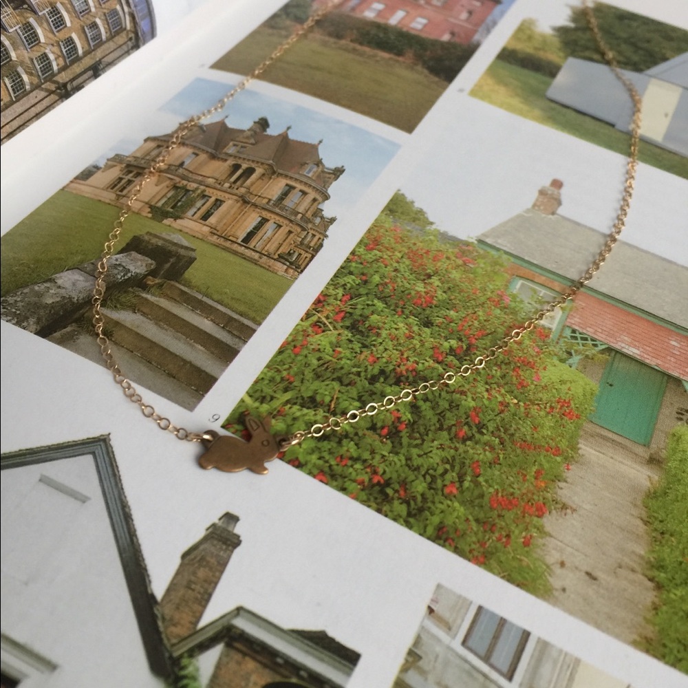 SOLD Gold Bunny Choker